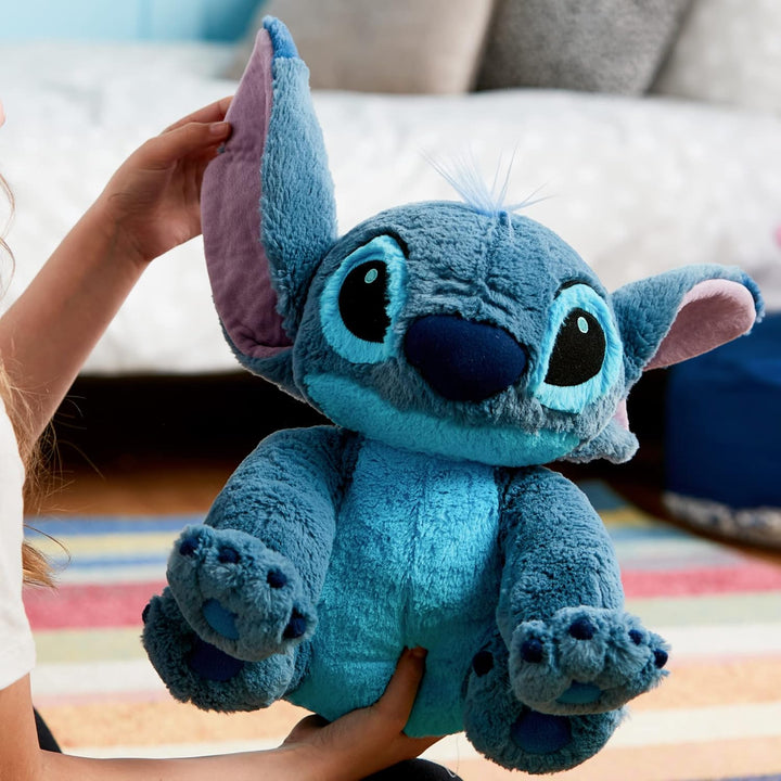 Disney Store Stitch Offizielles mittelgrosses Kuscheltier für Kinder, 38 cm, Kuscheltier mit Sticker