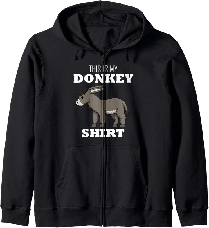 Bauernhof Tier Ironie Baby Esel Kapuzenjacke