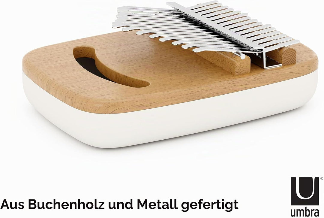 Umbra Strumba Kalimba Daumenklavier mit 15 Tasten, tragbares Fingerklavier, Dekoratives Musikinstrum
