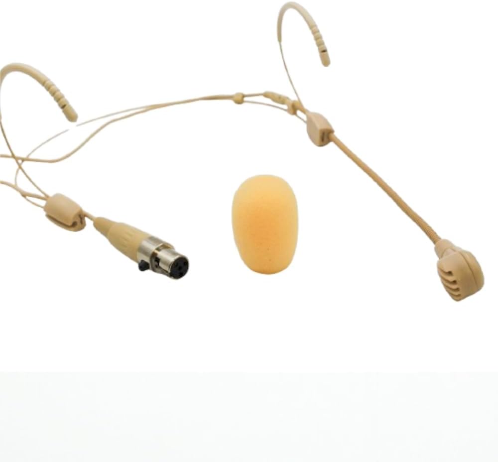 Doppeltes Headset Mikrofon Ohrbügel-Kopfhörer-Mikrofon Verdecktes Microphone Compatible with Shure W
