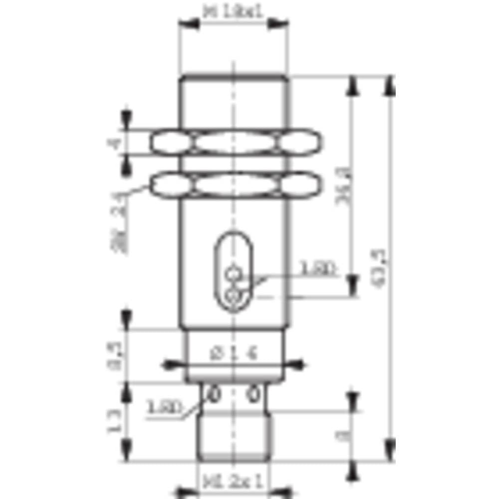 Contrinex Reflexions-Lichtschranke LRS-1180-304 620 200 416 dunkelschaltend 10-36 V/DC 1 St.