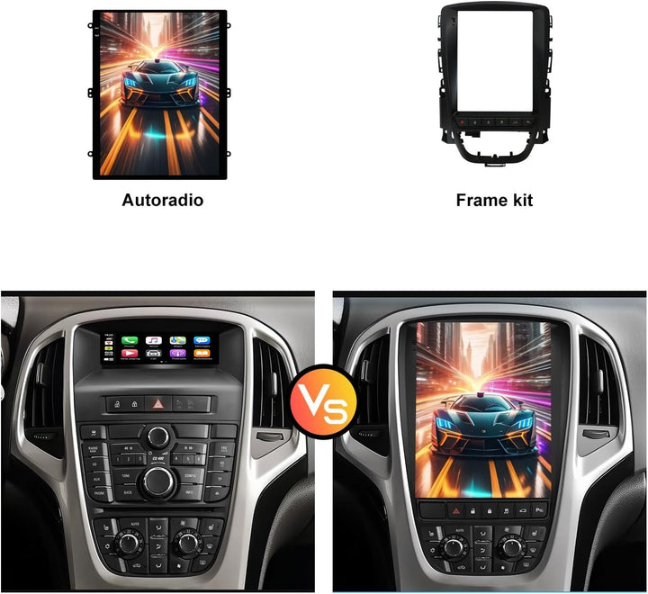 Android 15 IPS Autoradio Passt für Opel Vauxhall Astra J Buick Excelle XT GT (2006-2016) - Eingebaut
