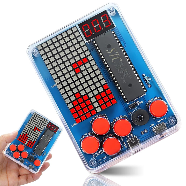 DIY SpielekonsoleLöten Elektronik Baukasten DIY Games Console Handheld Kit Löt Bausatz für Studenten