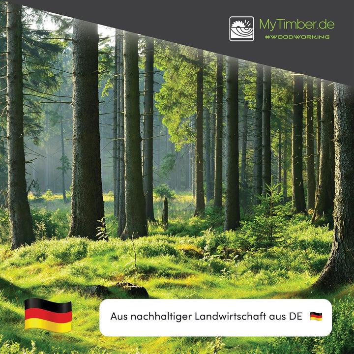 MyTimber® Holzlatten als Bauholz Dachlatten | Holz zum selber bauen | 3 x 5cm breit| Kantholz 2m lan