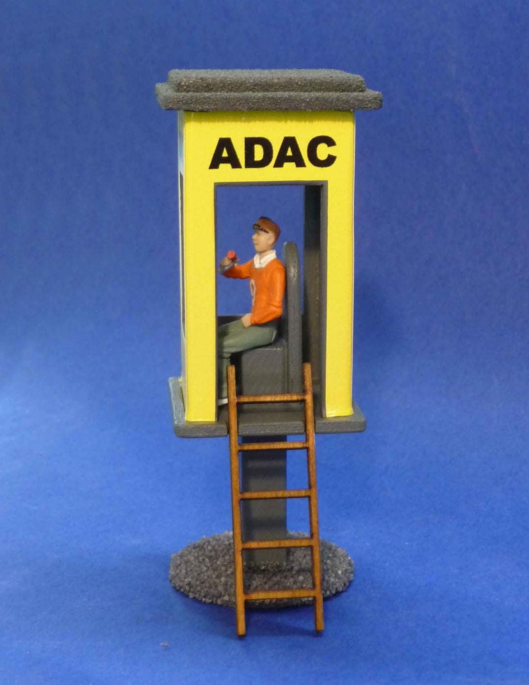 Slotcar Dekoration ADAC KONTROLL-Turm STRECKENPOSTEN-Stand für Carrera DIGITAL
