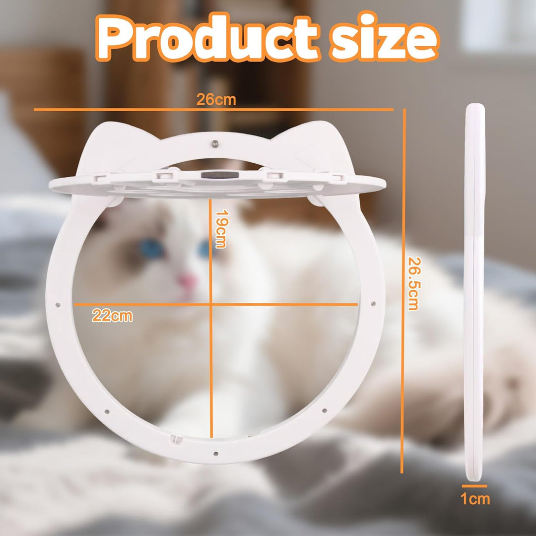Katzenklappe für Fliegengitter, Katzentür für FensterKatzenklappe Innentür Aussentür Hundeklappe, K-