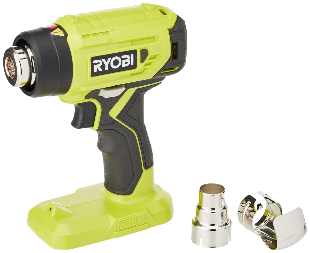 RYOBI 18 V ONE+ Akku-Heissluftgebläse R18HG-0 (Luftstrom 170l/min, Hitzegrad bis 470°, LED-Beleuchtu