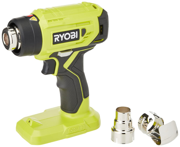 RYOBI 18 V ONE+ Akku-Heissluftgebläse R18HG-0 (Luftstrom 170l/min, Hitzegrad bis 470°, LED-Beleuchtu