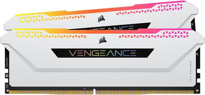 CORSAIR Vengeance RGB PRO SL DDR4 RAM Light Enhancement Kit (kein physischer Speicher) – Weiss