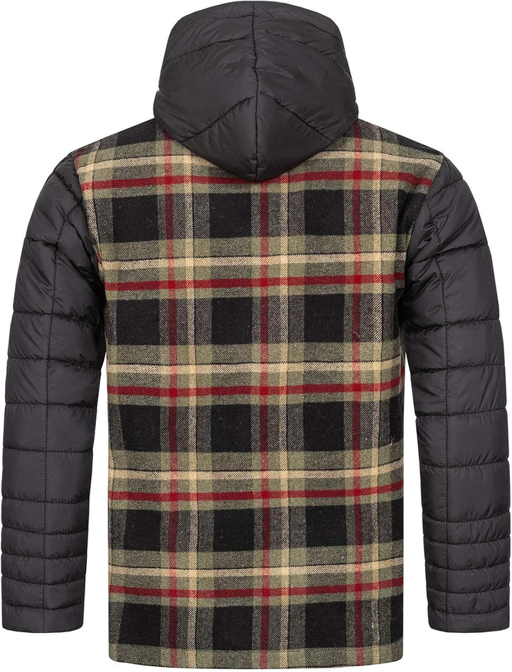 Rock Creek Herren Übergangsjacke Karierte Flanelljacke H-265 M Dunkelgrün, M Dunkelgrün