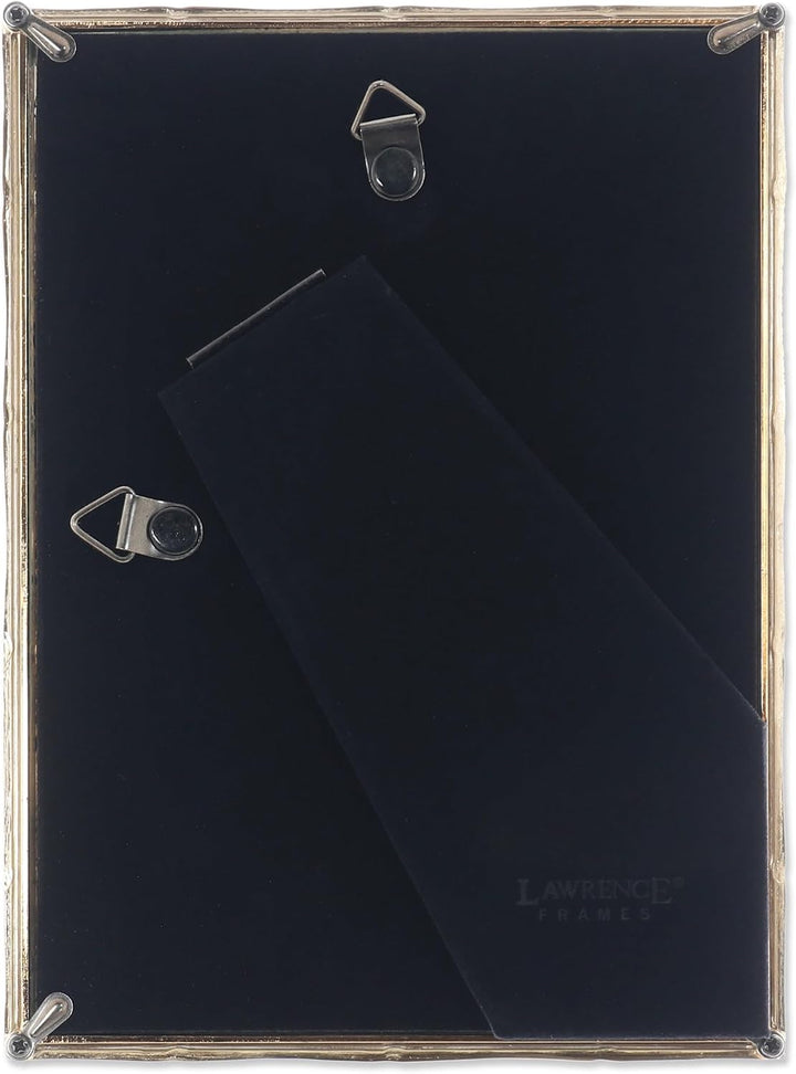 Lawrence Frames 712257 Metall-Bilderrahmen mit Bambus-Design, 12,7 x 17,8 cm, goldfarben 5x7 Gold, 5