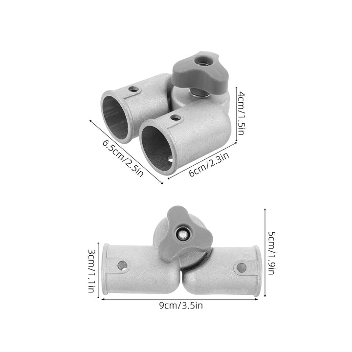 Teleskop Reinigungsstangenadapter als Ersatzteil für Wischmopp und Besengelenk Aluminium Gelenkadapt