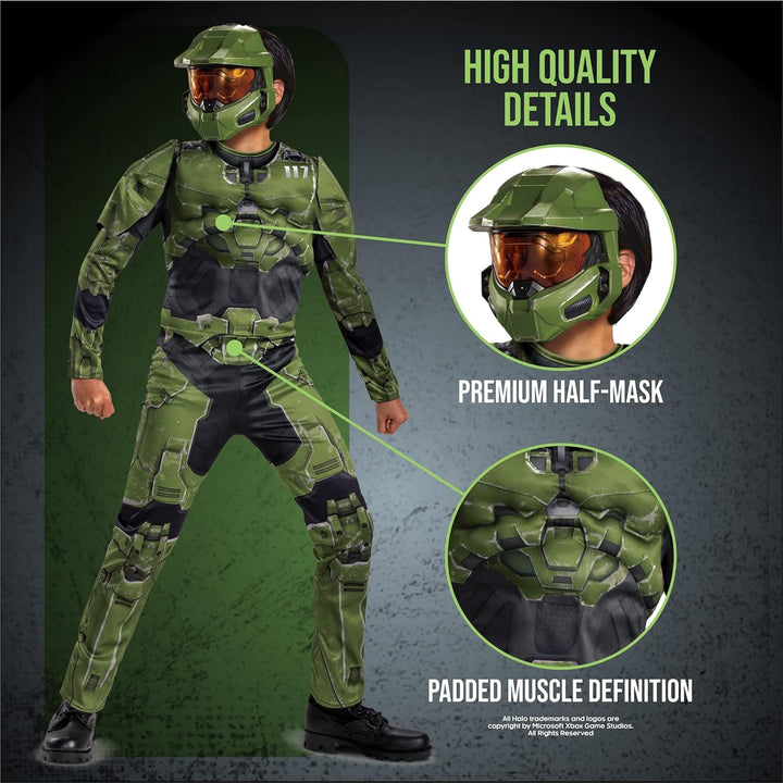 DISGUISE Halo Master Chief Kostüm für Kinder, S