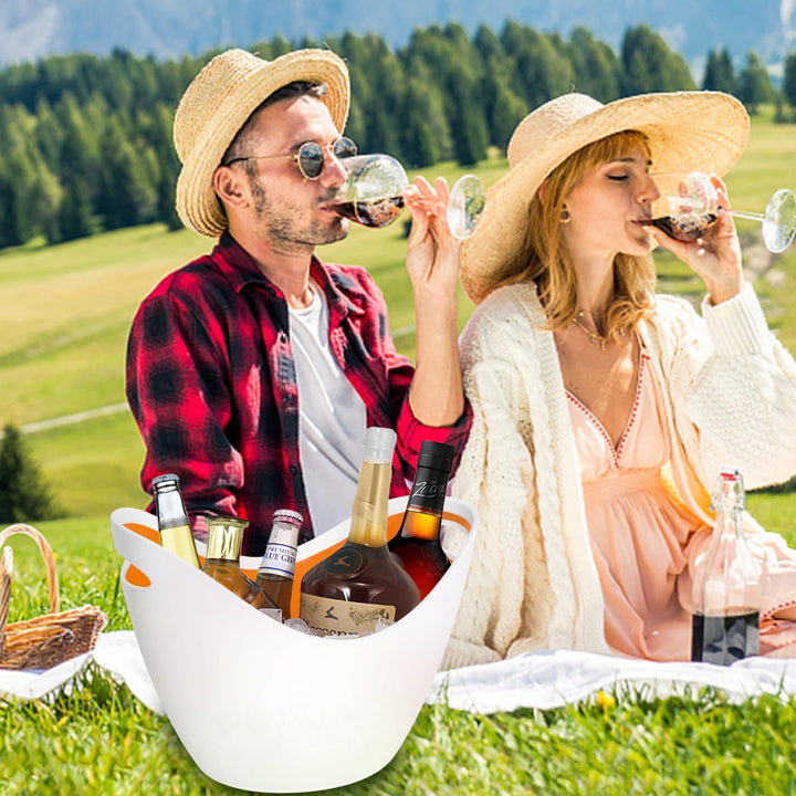 8L Eiseimer Champagner Eimer,Eis Eimer,Weinkühler Sektkühler,grosse Eiskübel, Küchenobst und Gemüse