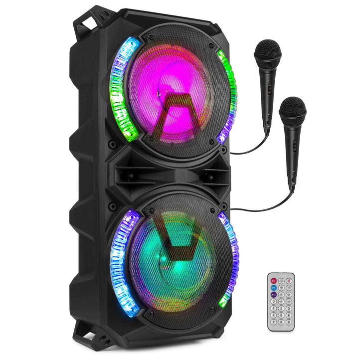 Fenton LIVE280 - Karaoke Anlage - LED Partybox Bluetooth, Musikbox Gross, Akku Integriert, 900 Watt