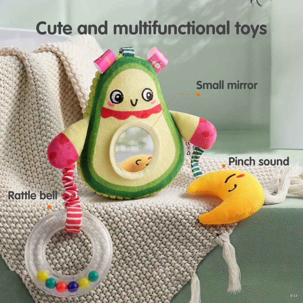 TUMAMA Babyspielzeug 6 Monate Soft Rassel Kinderbett Kinderwagen Kinderwagen Spielzeug für Neugebore