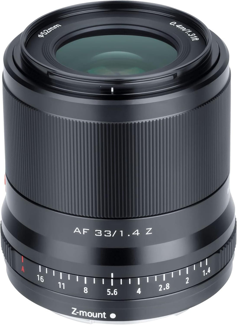 VILTROX AF 33mm F1.4 Autofokus APS-C Objektiv Festbrennweite für Nikon Z-Mount Kameras Z5 Z50 Z6 Z6I