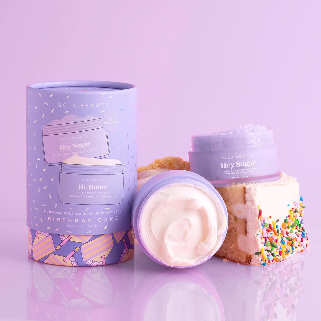 NCLA Beauty All-Natürliches Körperpeeling und Körperbutter - Zuckerpeeling und Feuchtigkeitscreme mi
