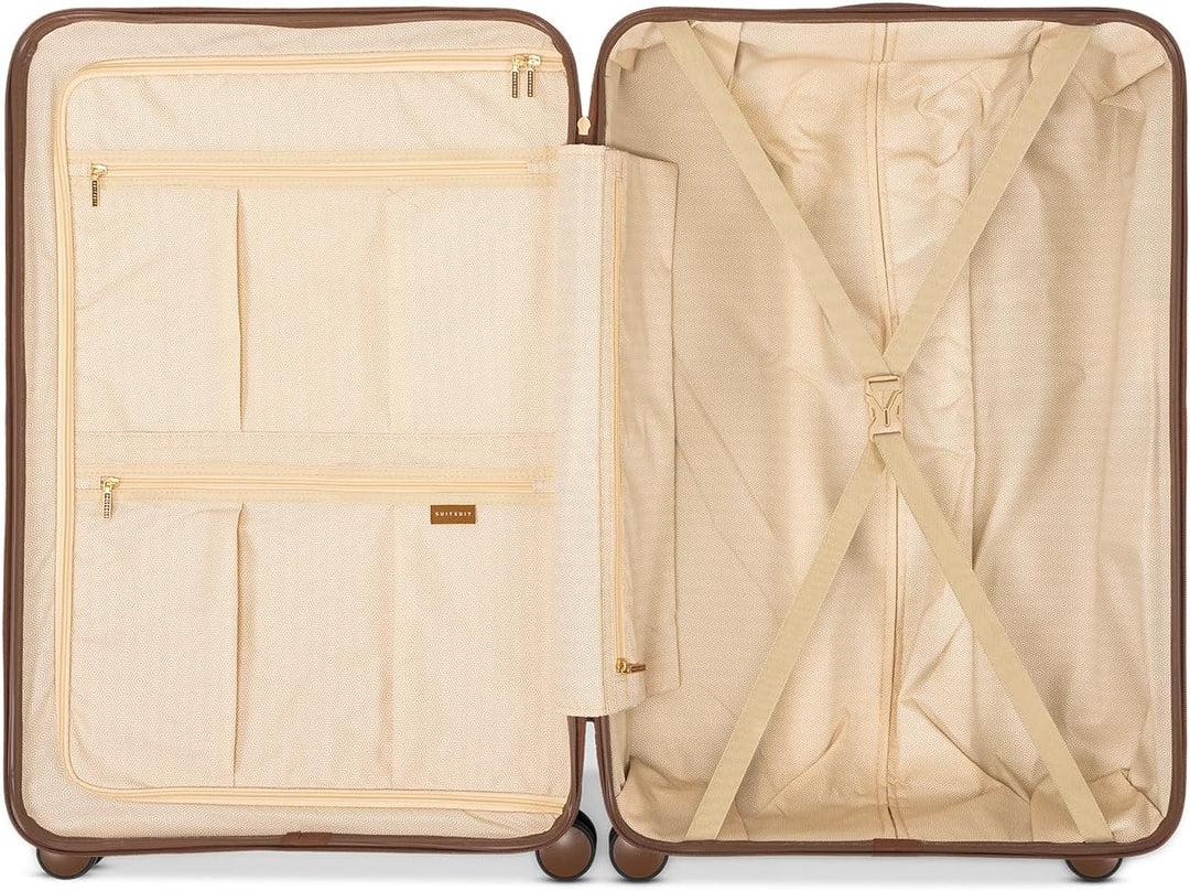 SUITSUIT Koffer Gross 76 cm - Hartschalen Reisekoffer mit Rollen - TSA-Schloss - 94 L - Fab Seventie