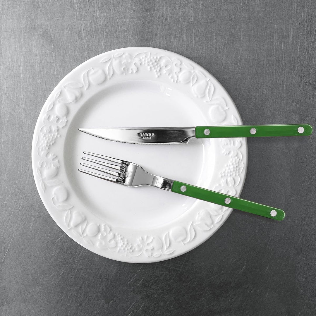SABRE PARIS - Tafelbesteck, 5-teilig - Bistrot - Messer, Gabel, Esslöffel, Teelöffel & Kuchengabel -