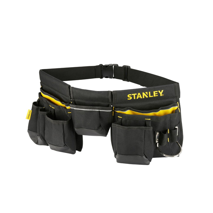 Stanley Werkzeuggürtel verstellbar mit Nageltaschen, Bandmasstasche, Hammerhalter und zahlreichen Be