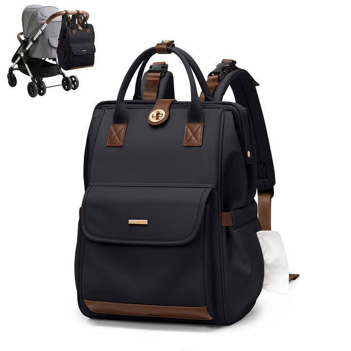 Wickeltasche, Rucksack, multifunktional, wasserabweisend, mit Haken, lässige Wickeltasche zum Aufhän