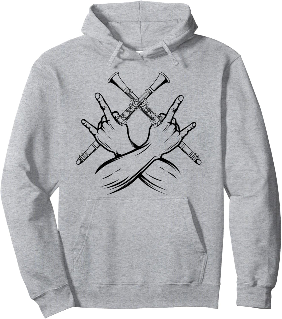 Klarinette Klarinettist Pullover Hoodie