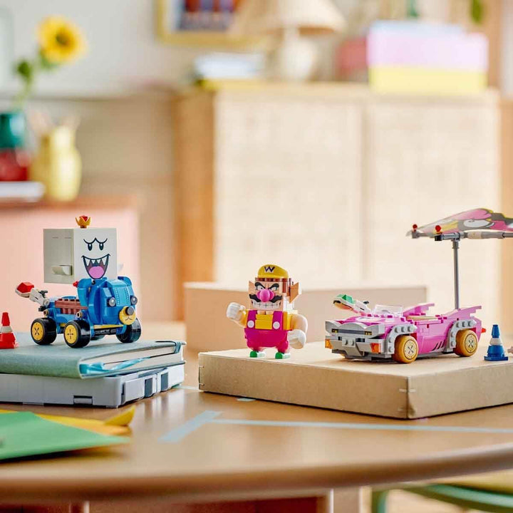 LEGO Super Mario: Mario Kart - Wario & König Buu Huu - Interaktives Spielzeug mit 2 Autos und 2 Figu