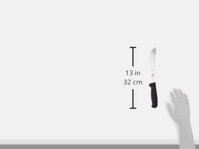 Victorinox, coltello da macellaio Fibrox, nero, lunghezza: 18 cm, 5.7603.18 18 cm Schwarz, 18 cm Sch