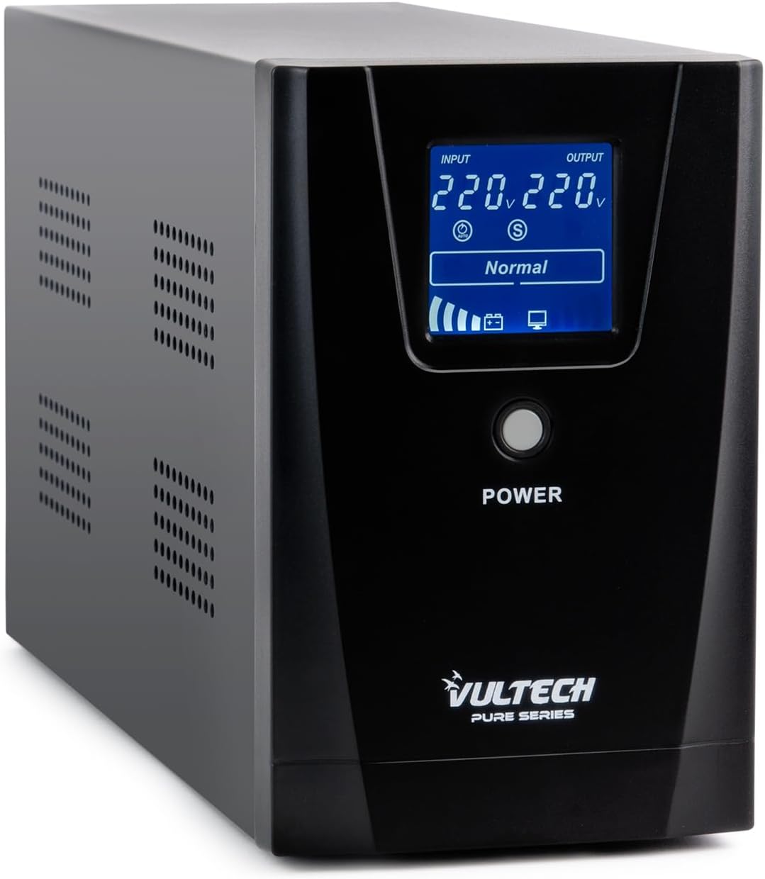 Vultech ups 1000VA Pure Line Interactive mit Reiner Sinuswelle und LCD Serie Pure 1000 VA | 800 Watt
