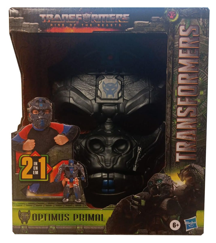 Transformers Spielzeug zu Transformers: Aufstieg der Bestien, Optimus Primal, 2-in-1 Rollenspielmask