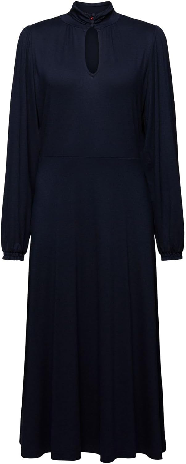 ESPRIT Midikleid aus Jersey, LENZING™ ECOVERO™ XXS Navy, XXS Navy