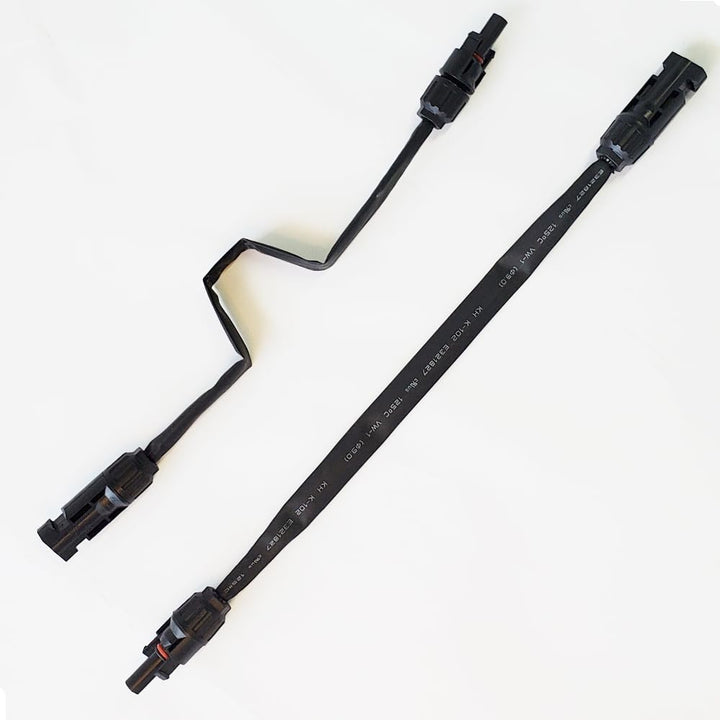Super Flachkabel,1paar Solar Fensterdurchführung Flach 0.5m Flexibel Kabel IP67 Stecker auf Buchse A