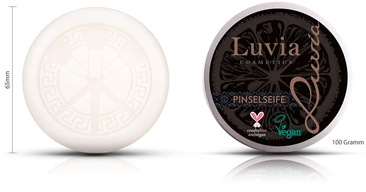 Make-up Pinselset Luvia, Prime Vegan Pro - Schwarz & Rosegold & Luvia Pinselseife Kosmetik - Essenti