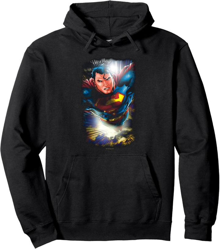 Superman In the Sky Pullover Hoodie