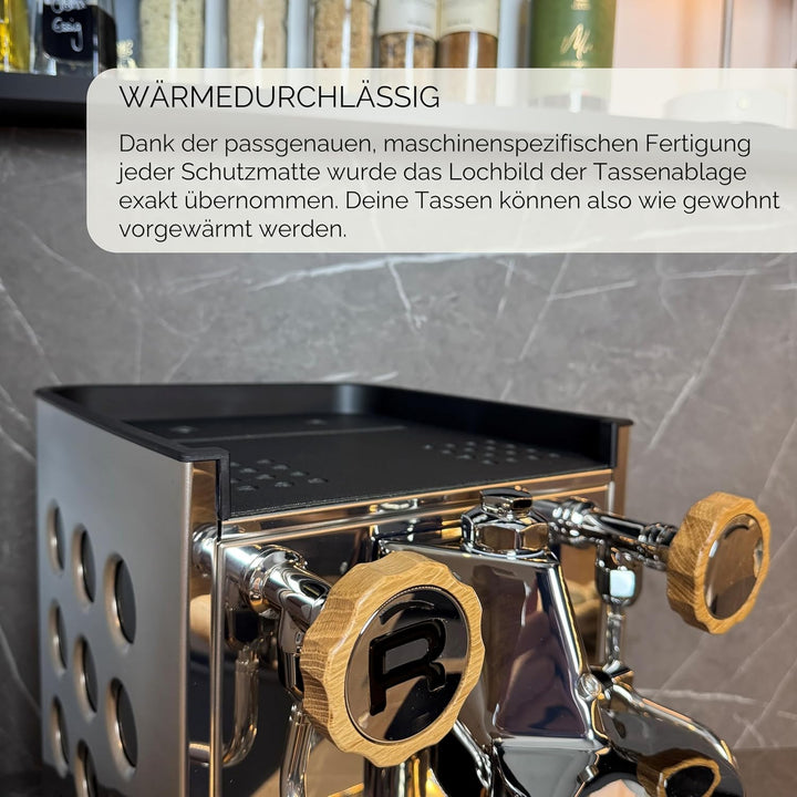 Barista - Made in Germany Schutzmatte | ECM Mechanika VI Slim | Massanfertigung aus veganem Leder |