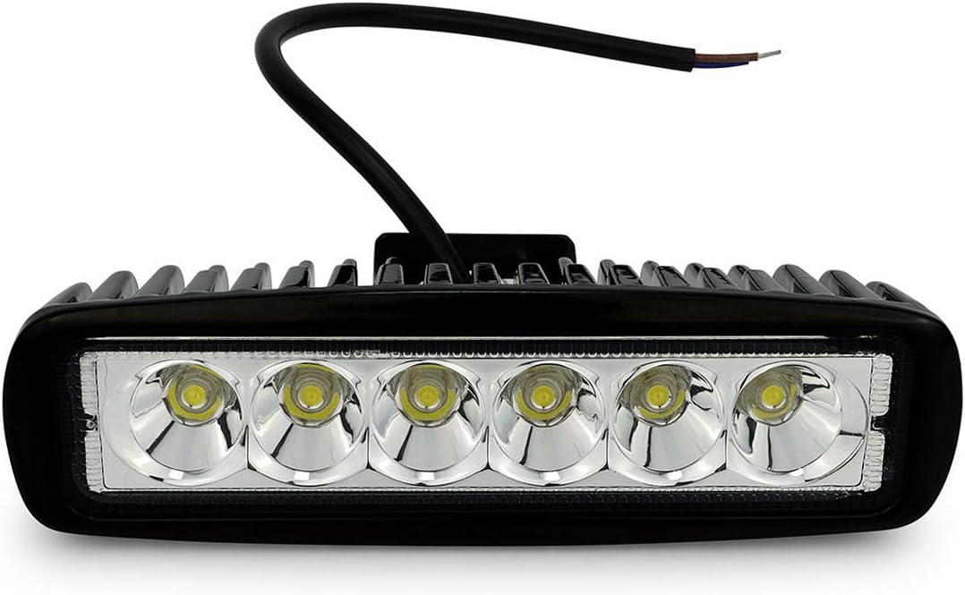 LED Arbeitsscheinwerfer, 18W LED Scheinwerfer 12v-24V Zusatzscheinwerfer Auto Flutlicht Arbeitslicht