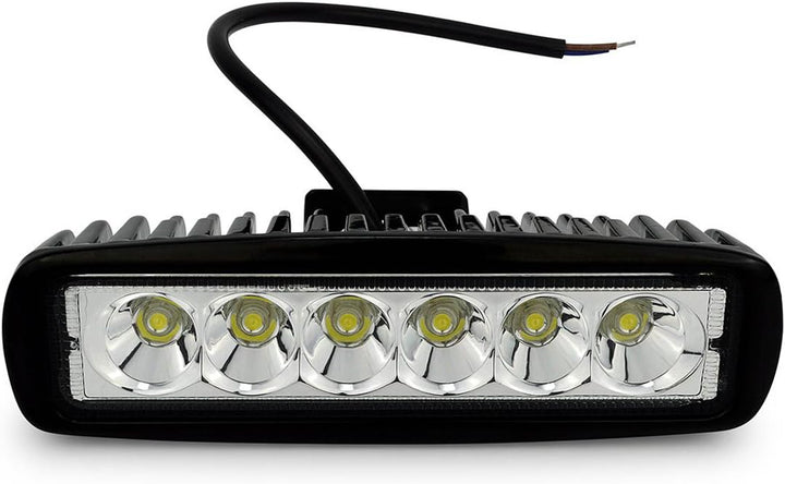 LED Arbeitsscheinwerfer, 18W LED Scheinwerfer 12v-24V Zusatzscheinwerfer Auto Flutlicht Arbeitslicht