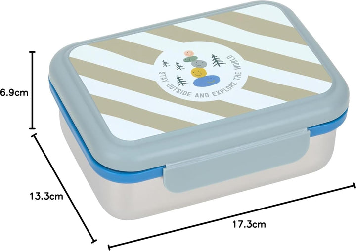LÄSSIG Kinder Brotdose Edelstahl Lunchbox Frühstücksbox Nachhaltig Kindergarten Schule/Lunchbox Stai