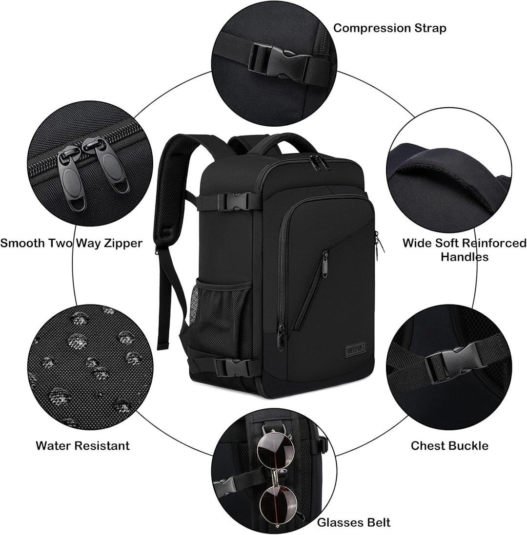 Handgepäck Rucksack 40x20x25 für Ryanair Klein Reiserucksack für Flugzeug Unter Sitzplatz Tasche Lap
