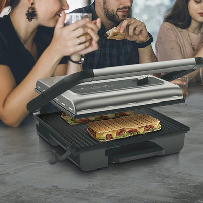 Tefal Kontaktgrill Inicio Adjust GC242D | Elektrogrill | Panini, Toasts, Steak | Regelbarer Thermost