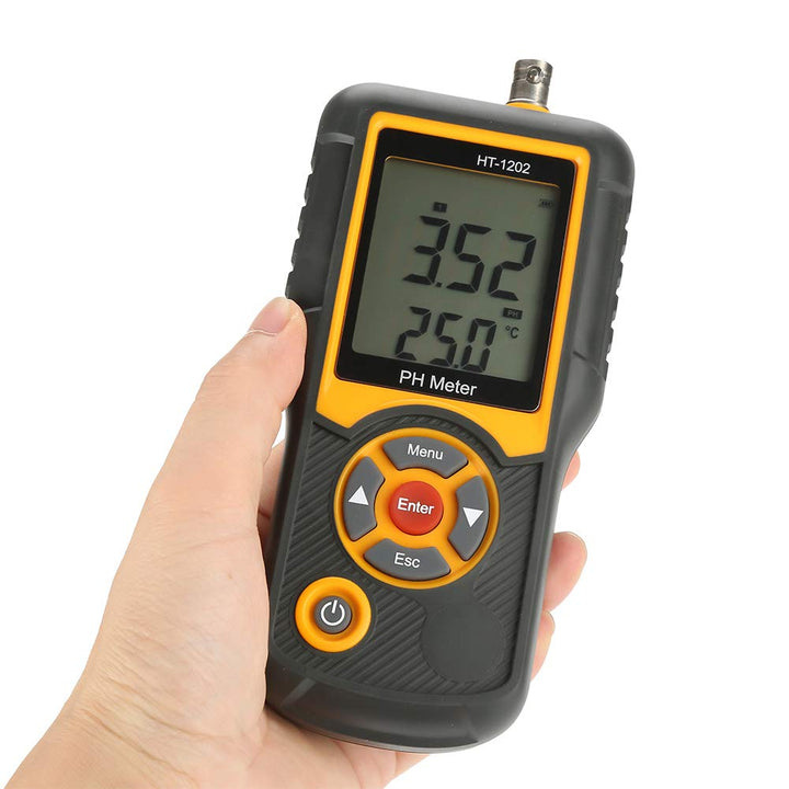 PH Messgerät, Digitales PH-Messgerät Hochpräzises Wasserqualitätsmessgerät Temperaturmessgerät 0~14P
