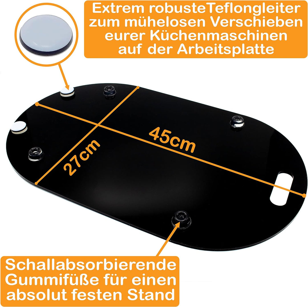 Gleitbrett aus Acryl für Monsieur Cuisine Smart | Connect und weitere Küchengeräte | transparent | 4