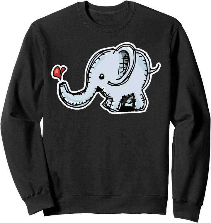 Speichern Sie das Baby-Elefanten-lustige niedliche Tier mit Sweatshirt