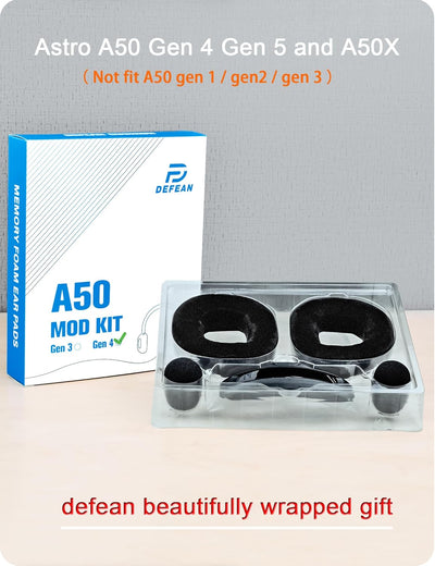 A50 Gen 4 Mod Kit – defean Ersatz-Ohrpolster und Kopfband, kompatibel mit Astro A50 Gen 4 Headset, O