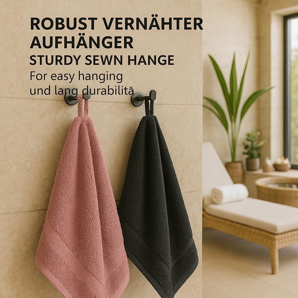 Betz 10-TLG. Handtuch-Set Premium 100% Baumwolle 2 Duschtücher 4 Handtücher 2 Gästetücher 2 Waschhan
