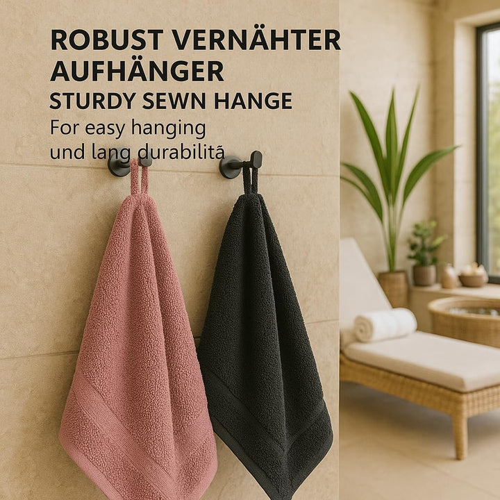 Betz 10-TLG. Handtuch-Set Premium 100% Baumwolle 2 Duschtücher 4 Handtücher 2 Gästetücher 2 Waschhan