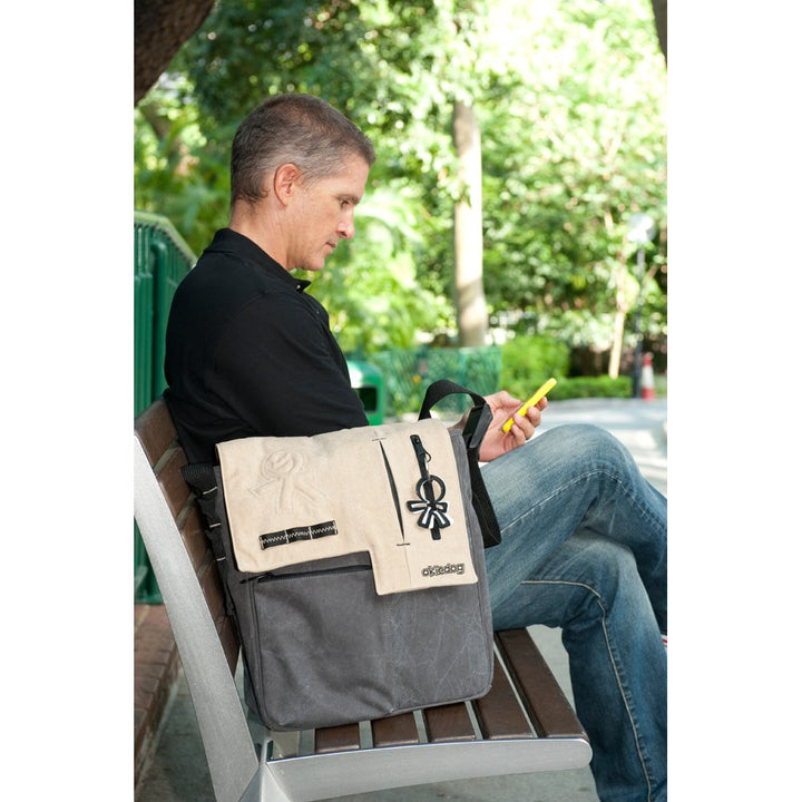 Okiedog Wickeltasche Yukon Paige - beige/grau