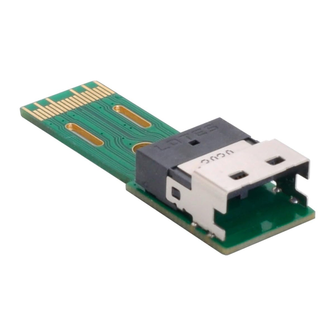 CY ChenYang SFF-8654 PCI-E Slimline SAS 4i 38Pin Stecker auf SFF-8654 SAS 4.0 38Pin Buchse SFF-8654
