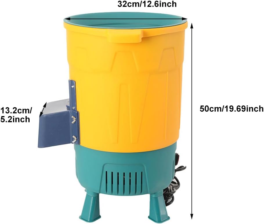 550W Elektrischer Gemüseschneider Futterhäcksler Futterverarbeitungsmaschine, Grünfutter, Grashalme,
